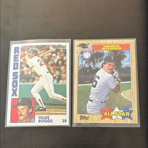 Wade Boggs Boston Red Sox - Topps Baseball Cards